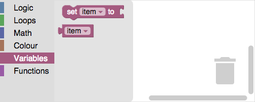 分类颜色与块颜色对应示意图。